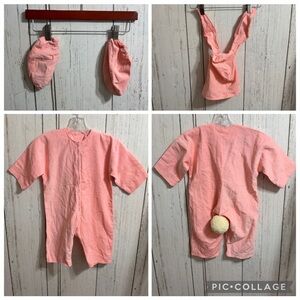 Bunny Pink Vintage Handmade Outfit Costume Set
